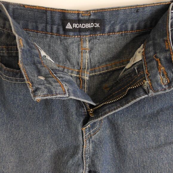 50893....RoadBlock Straight leg Jeans Kids Size 7 - Picture 4 of 6